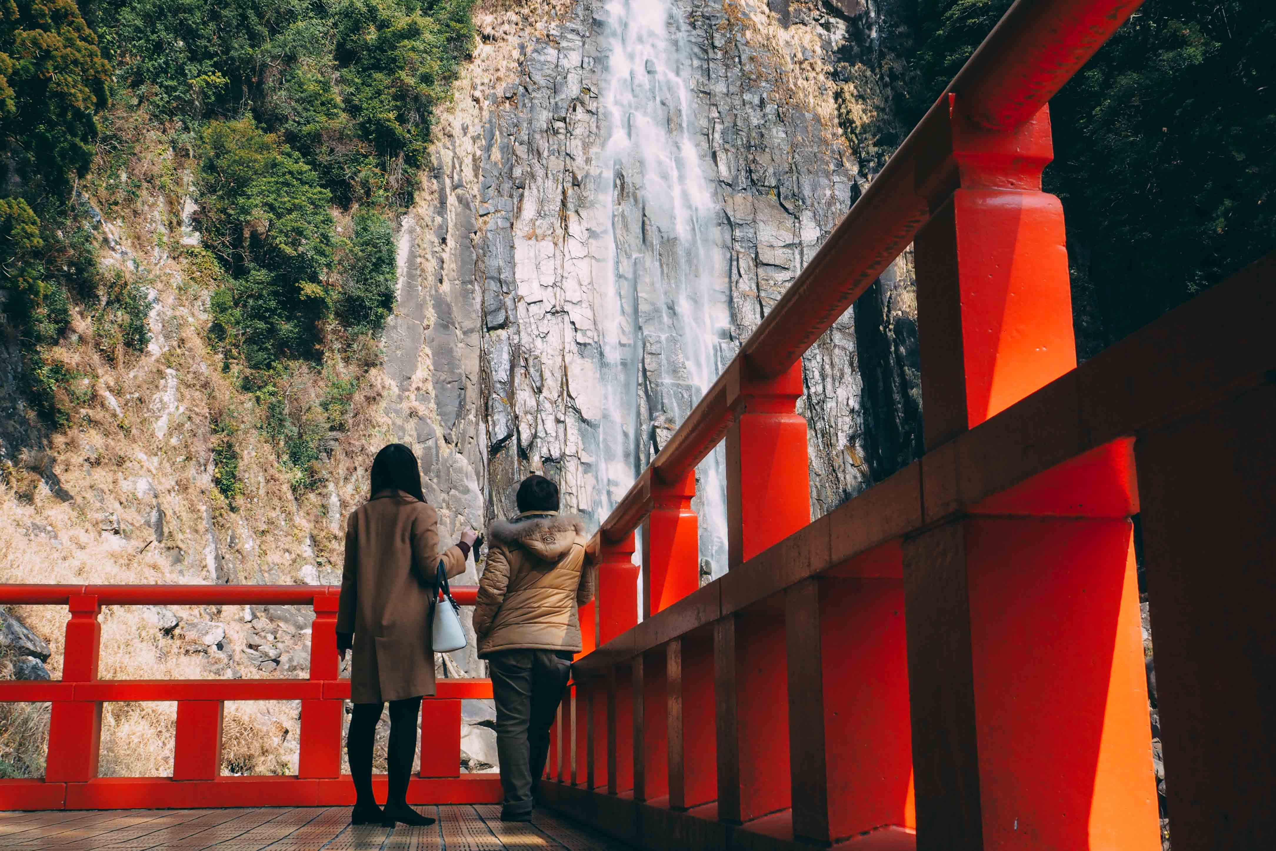 The moving windows, train ride through in central Japan.