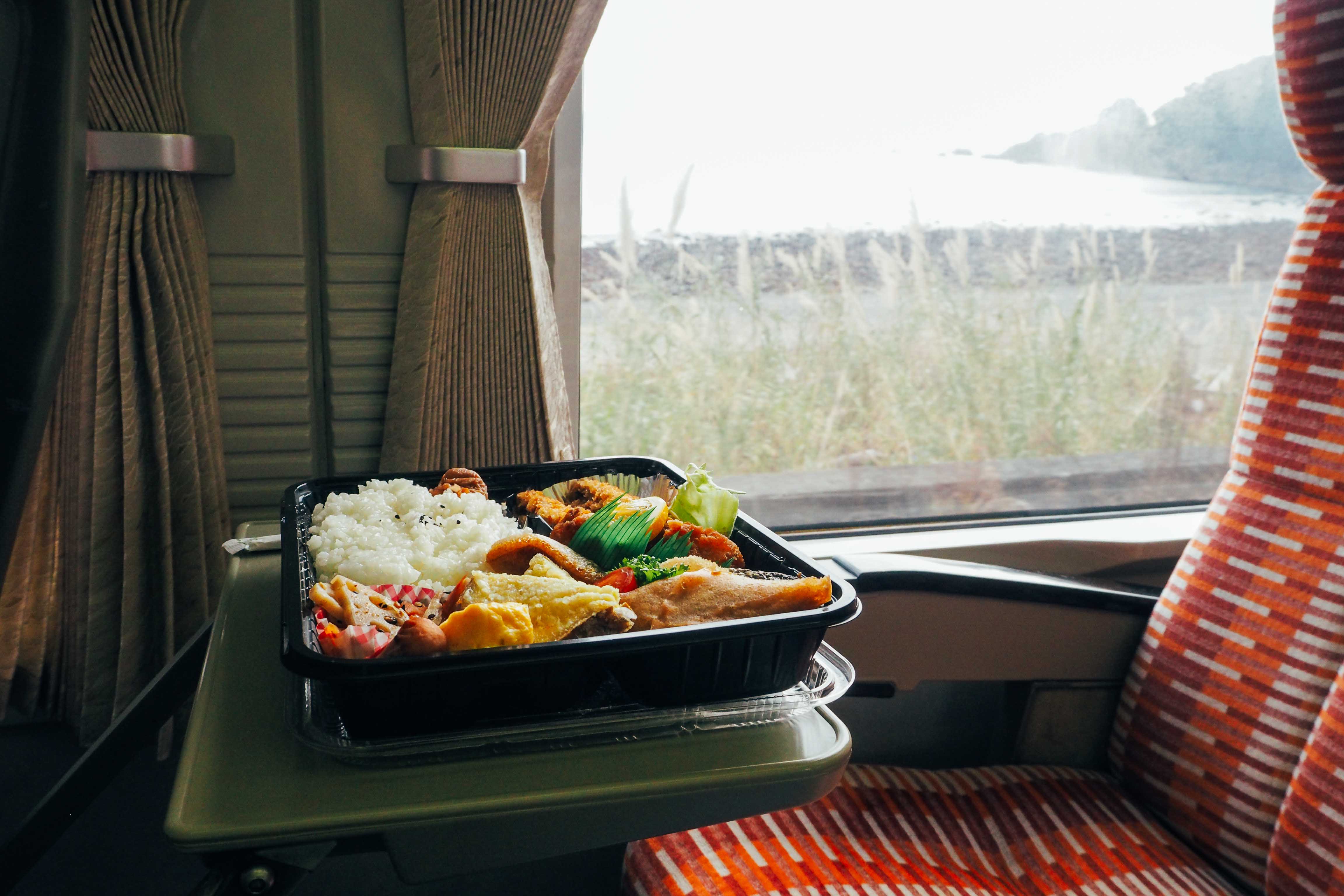 The moving windows, train ride through in central Japan.