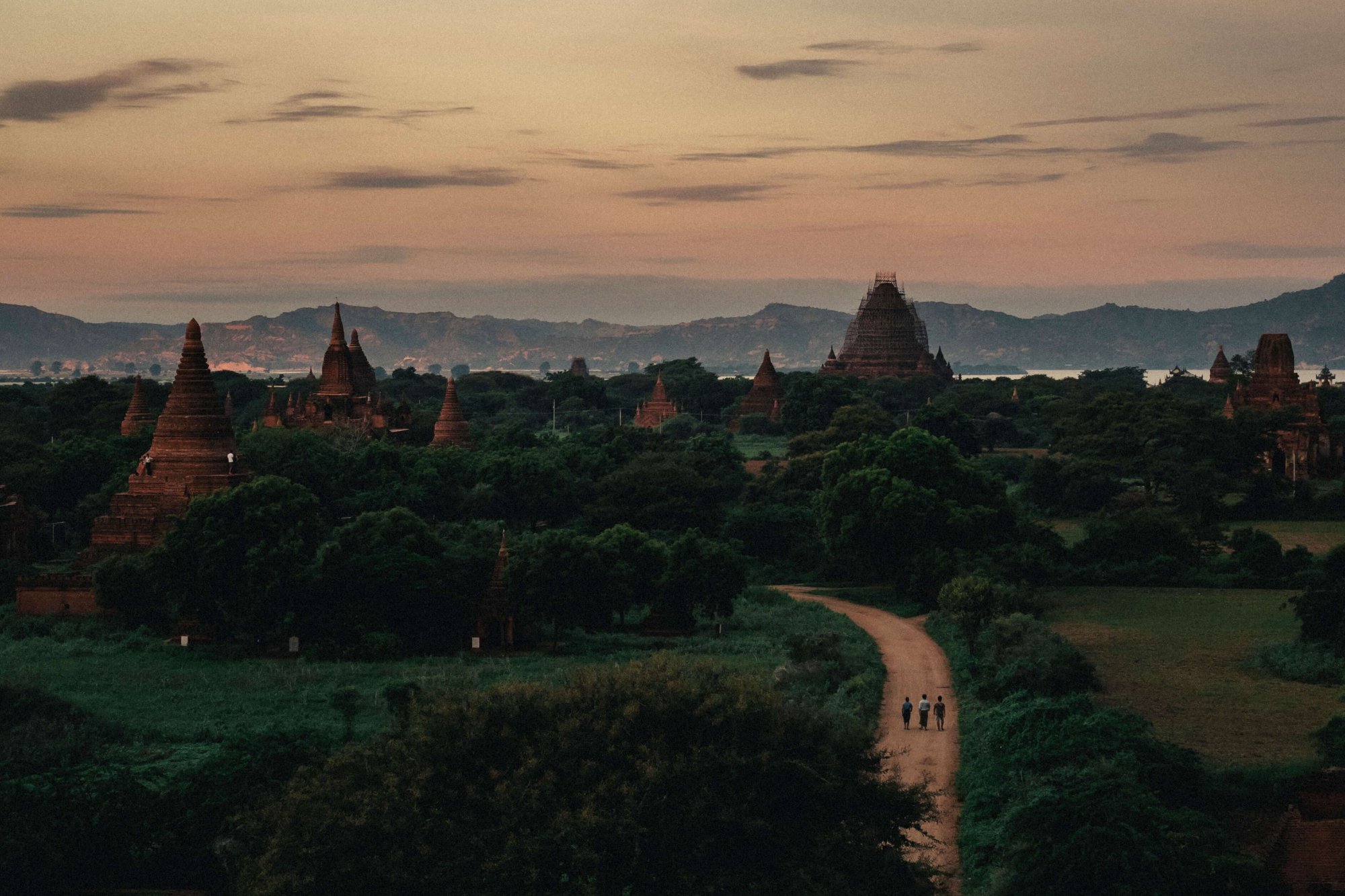 The Temple route in Myanmar