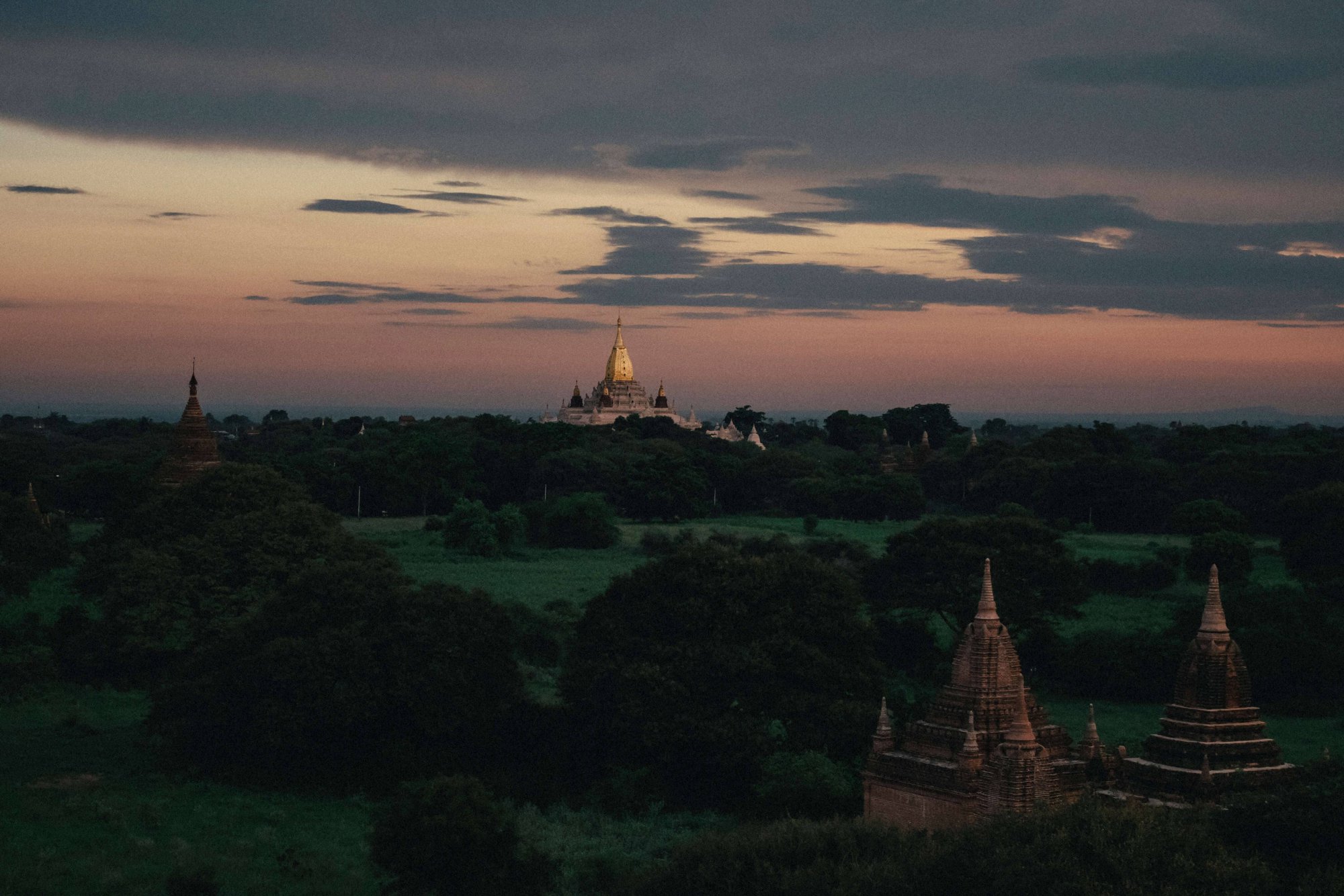 The Temple route in Myanmar