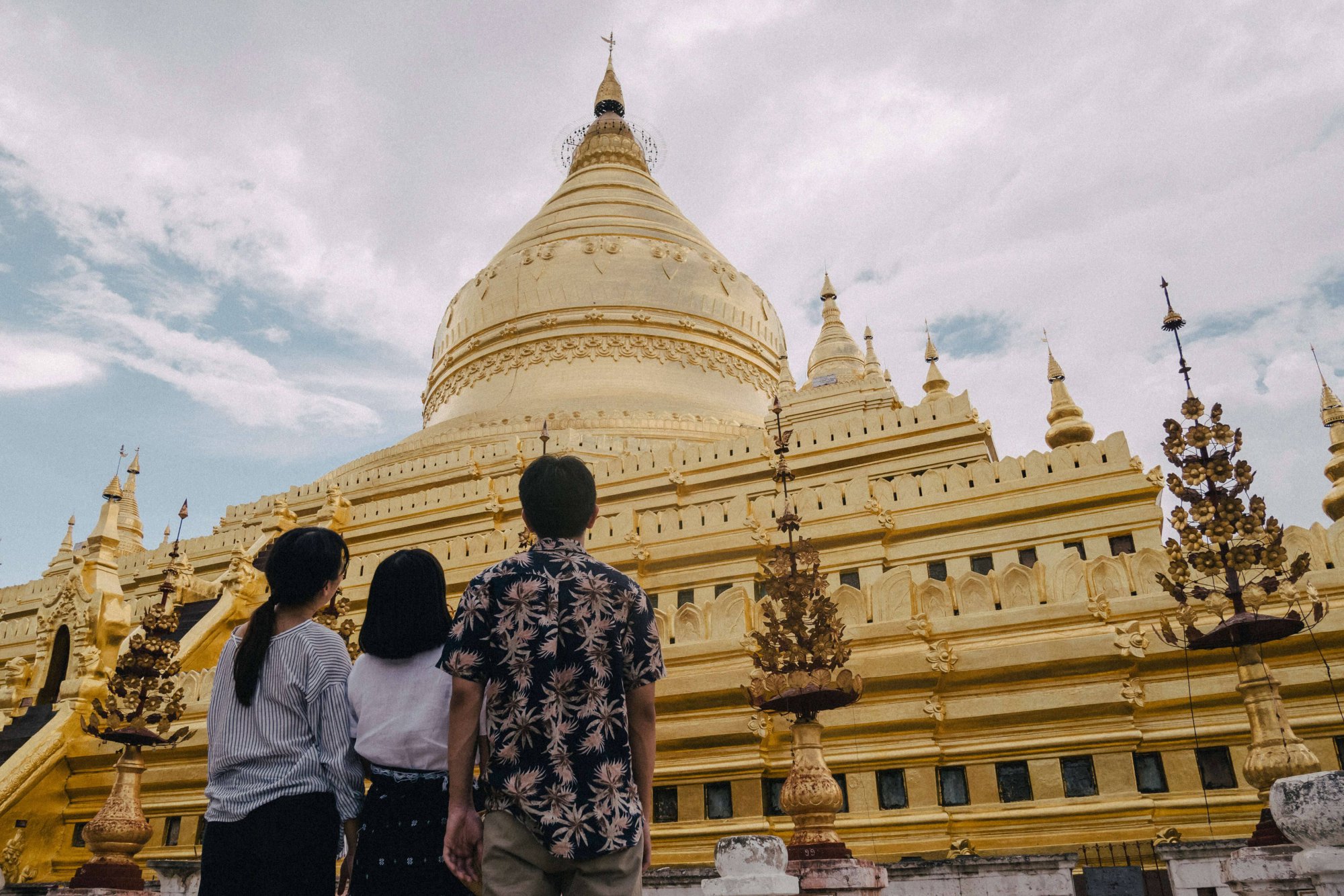 The Temple route in Myanmar